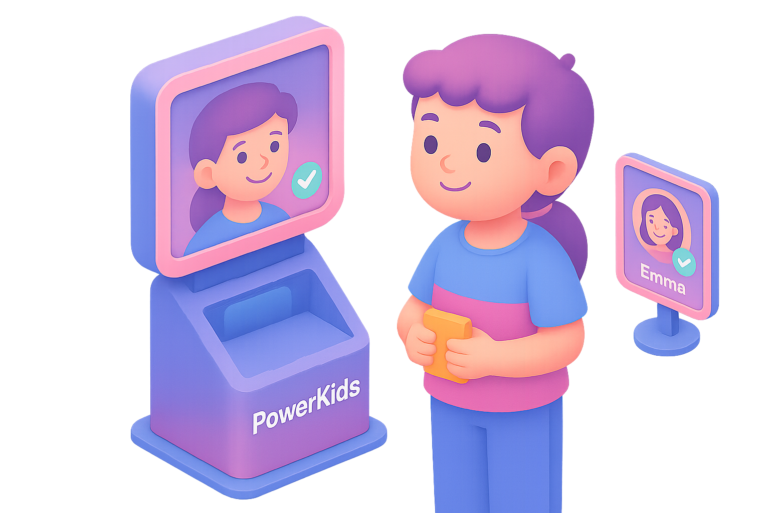 Copil folosind PowerPay